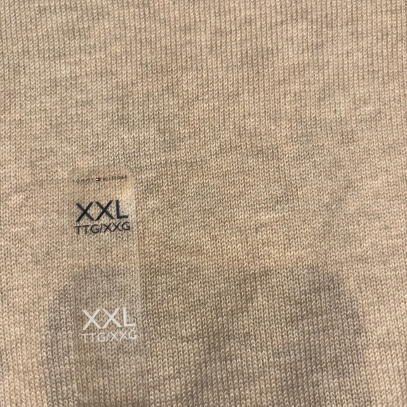 Tommy Hilfinger Cotton Sweater XXL Pullover V Neck NWT Toast Color Last Photo - Picture 5 of 16